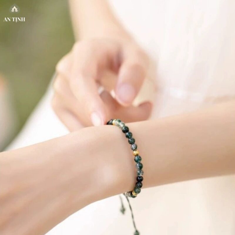 Vòng Tay Mã Não Thủy Sinh Hạ Rêu