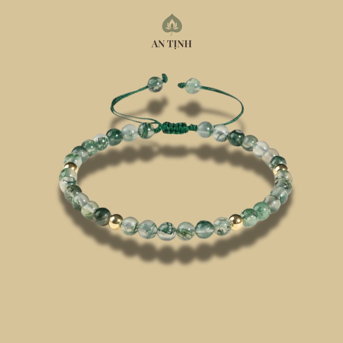 Vòng Tay Mã Não Thủy Sinh Hạ Rêu