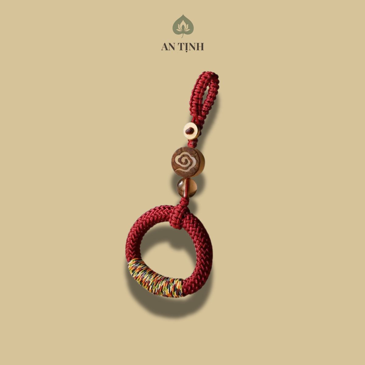 Móc Khóa Dây Bện Vòng Tròn Cát Tường