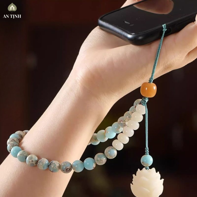 Móc Treo Điện Thoại Liên Hoa Đá Shoushan