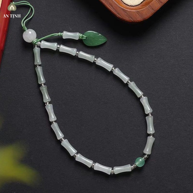 Dây Treo Điện Thoại Đốt Tre Lá Xanh