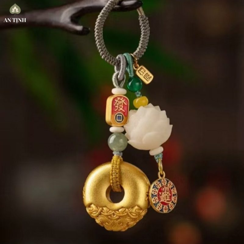 Móc Khóa Tỳ Hưu Đồng Thau Chiêu Tài