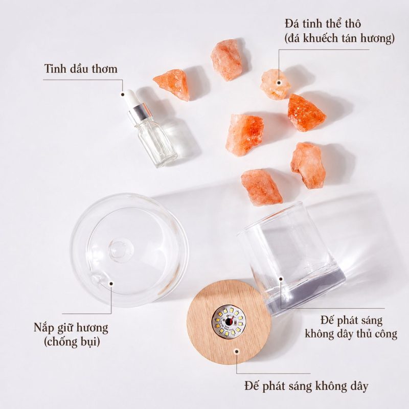 Đèn Đá Khuếch Tán Tinh Dầu Không Lửa (2)